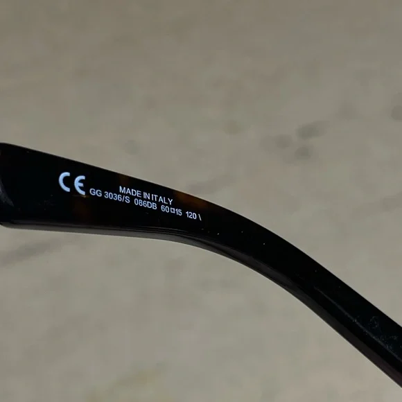 NOS  sunglasses GG3036/S 086DB 60/15 120temp Made in Italy Women